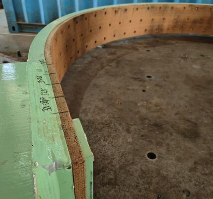 6100 BGO 真鍮線強化織布ブレーキライニングロール アラミド繊維入り 高温耐性